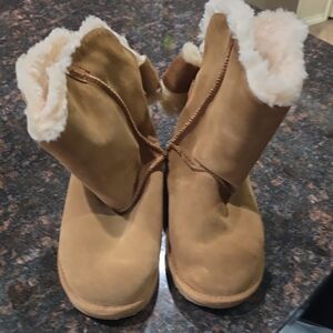 UGG Brown Kids Boots with Cream Lining
